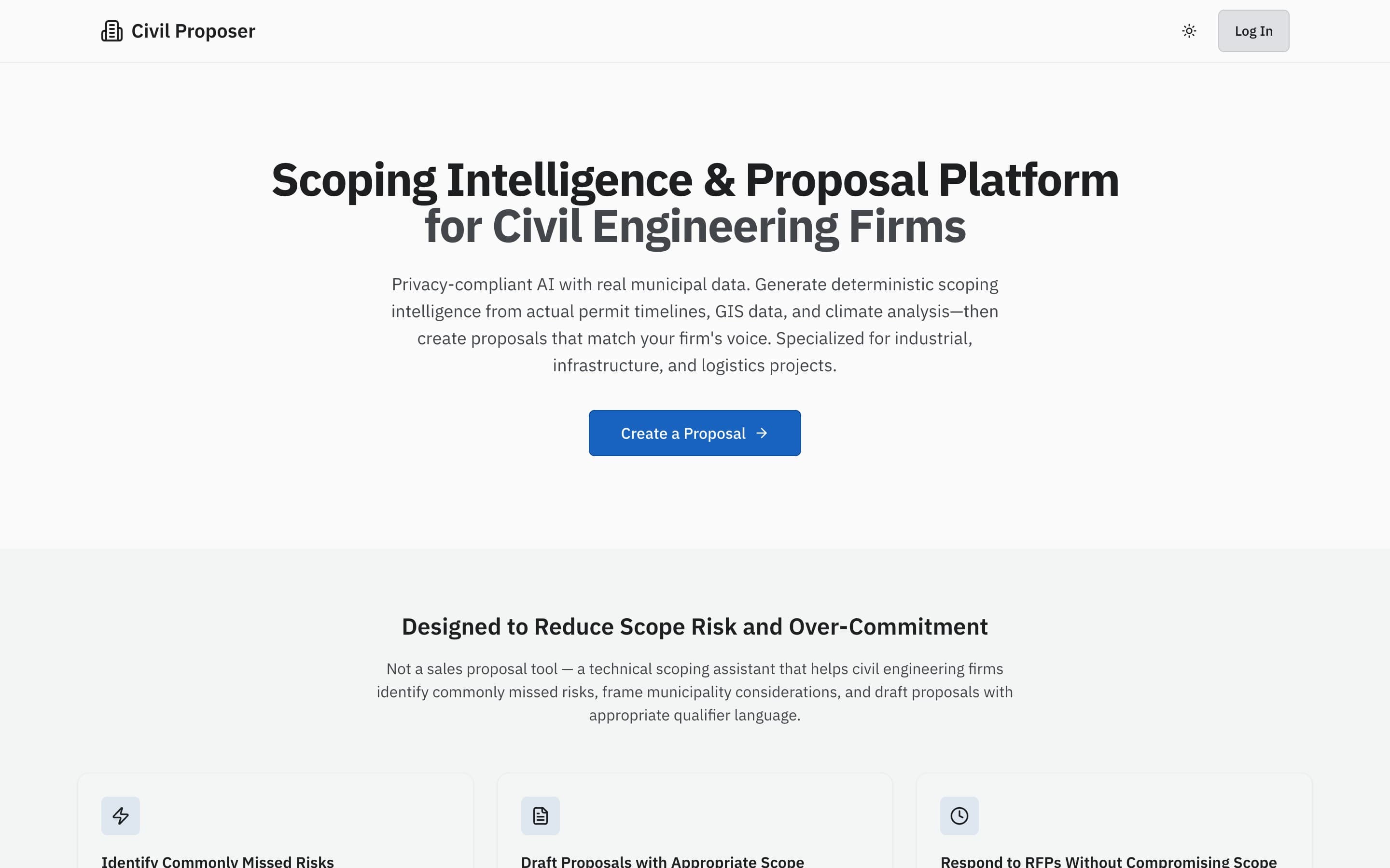 Civil Proposer screenshot